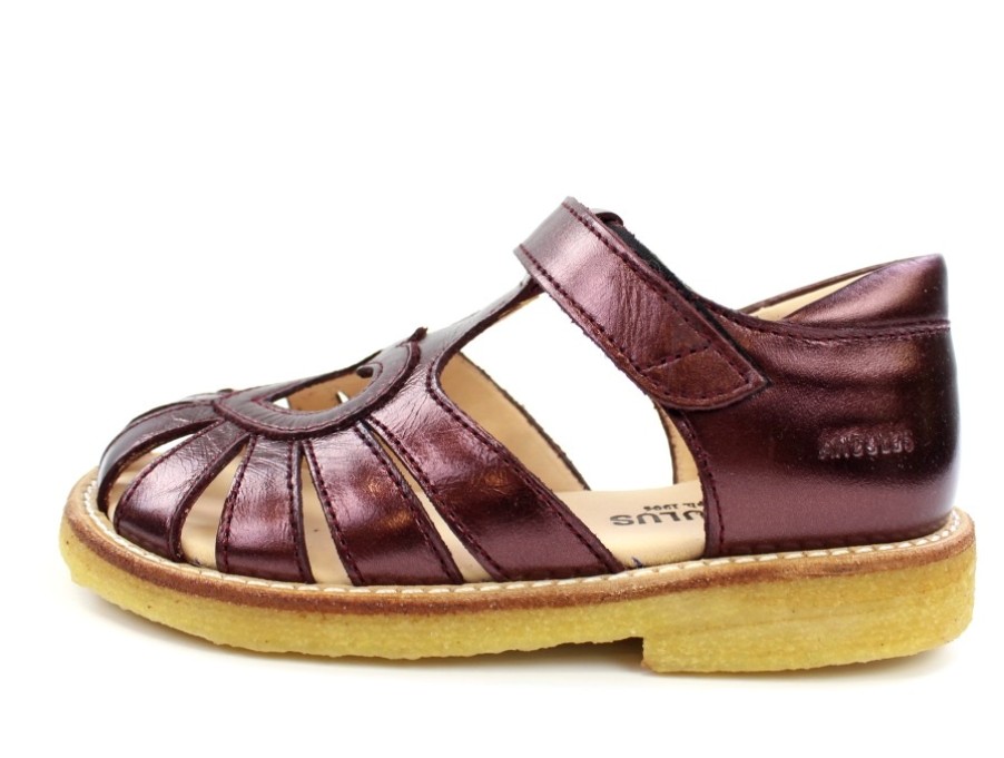 Baby Angulus Sandals | Angulus Sandal Burgundy Shine Heart