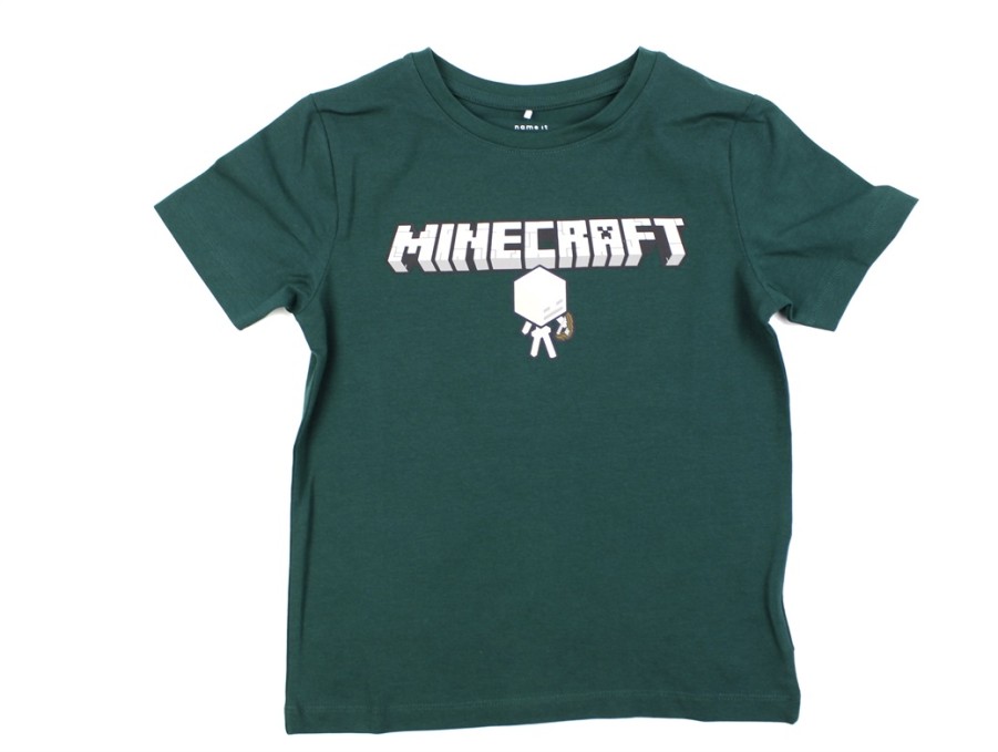 Kids Name It Short And Long-Sleeved T-Shirts | Name It Forest Biome Minecraft T-Shirt