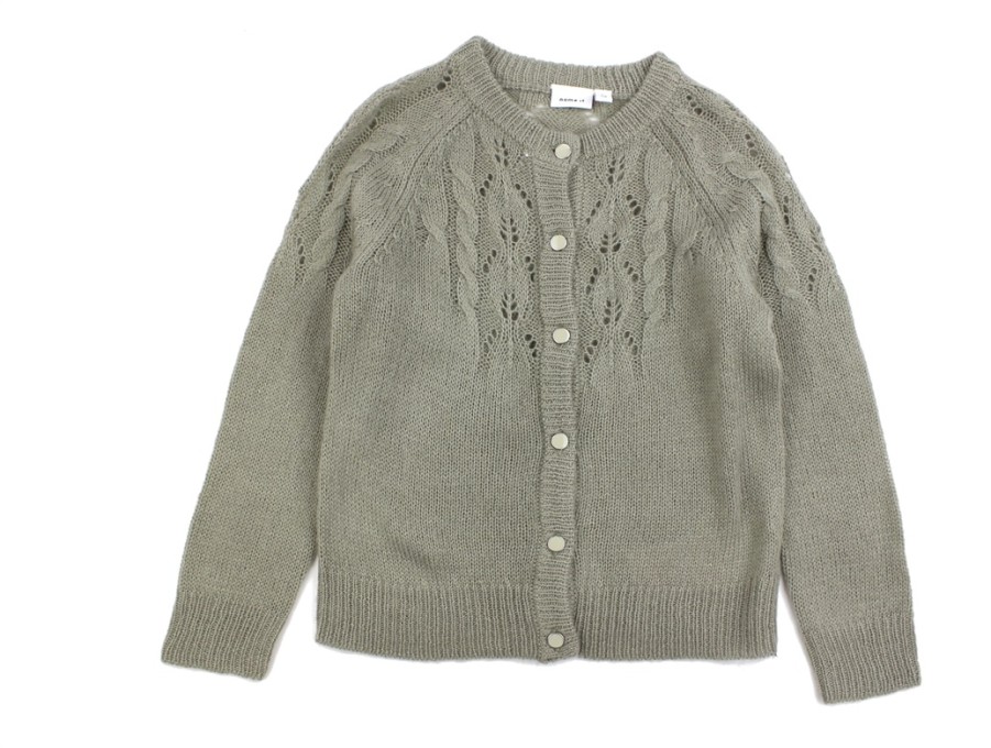 Tweens Name It Cardigans | Name It Dried Sage Cardigan Knit