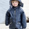 Baby Ver de Terre Coveralls | Ver De Terre Navy Rubber Snowsuit