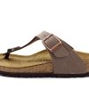 Tweens Birkenstock Sandals | Birkenstock Gizeh Sandal Mocha With A Buckle (Medium-Wide)