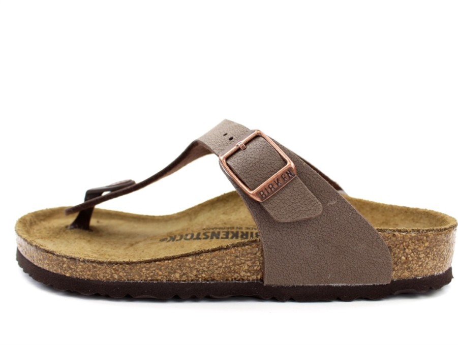 Tweens Birkenstock Sandals | Birkenstock Gizeh Sandal Mocha With A Buckle (Medium-Wide)