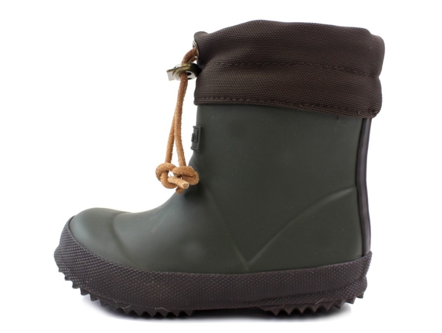 Baby Bisgaard Thermal Boots And Winter Rubber Boots | Bisgaard Winter Rubber Boot Short Green With Wool Lining