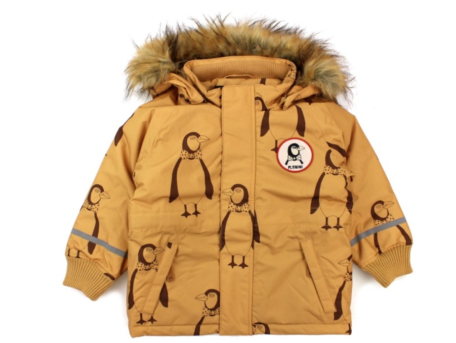 Baby Mini Rodini Winter Jackets | Mini Rodini Winter Jacket Parka Beige Penguin