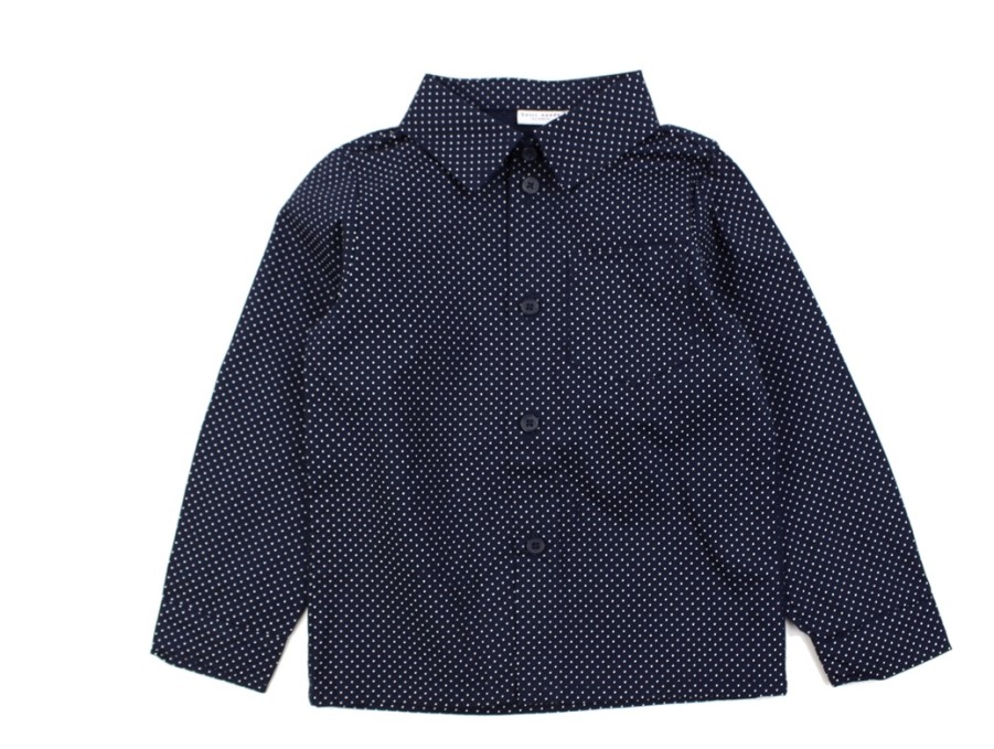 Kids Name It Shirts | Name It Dark Sapphire Polka Dot Shirt