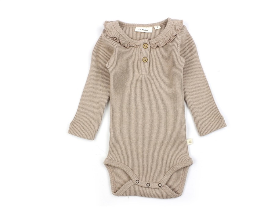 Baby Lil Atelier Bodysuits And Jumpsuits | Lil Atelier Nougat Ruffle Body