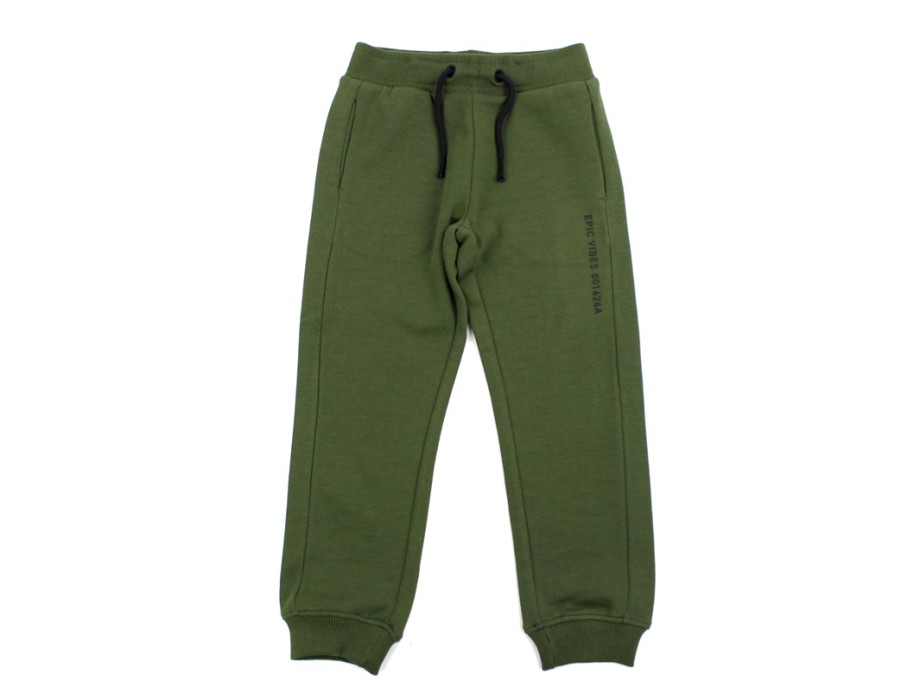 Tweens Name It Pants And Leggings | Name It Rifle Green Sweatpants