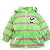 Kids Mini Rodini Winter Jackets | Mini Rodini Green Penguin Parka Winter Jacket