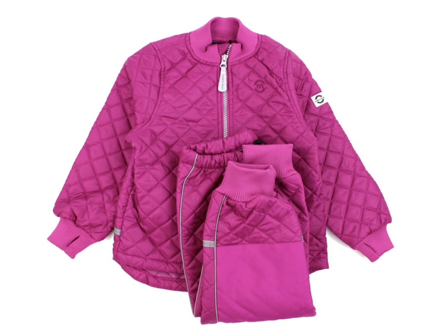 Baby Mikk line Thermal Wear And Fleece | Mikk-Line Fuchsia Red Thermoset