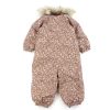 Baby Wheat Coveralls | Wheat Rose Dust Flowers Tech Jumpsuit Nickie