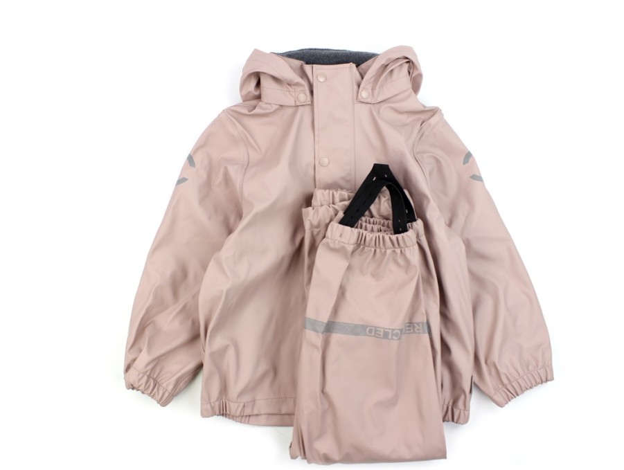 Kids Mikk line Rainwear | Mikk-Line Adobe Rose Rainwear Pants And Jacket