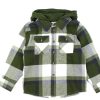 Kids Name It Cardigans | Name It Rifle Green Checkered Overshirt