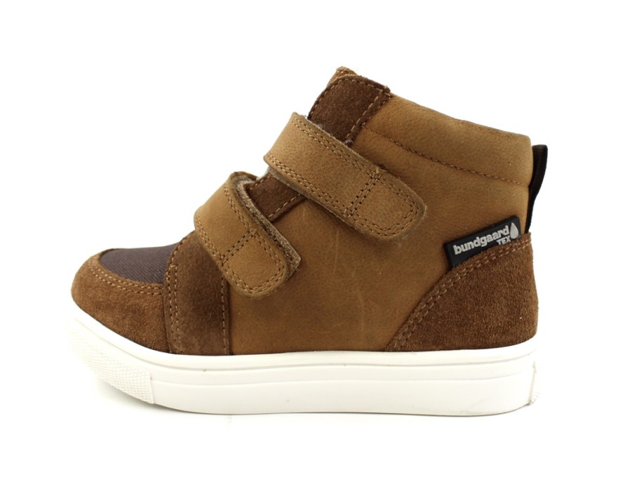 Kids Bundgaard Shoes And Sneakers | Bundgaard Tan Winter Sneaker Holger With Velcro And Tex