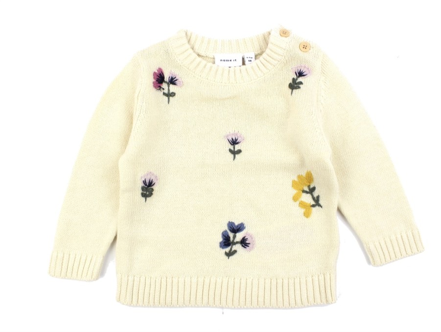 Baby Name It Blouses And Knitwear | Name It Buttercream Knit Embroidery