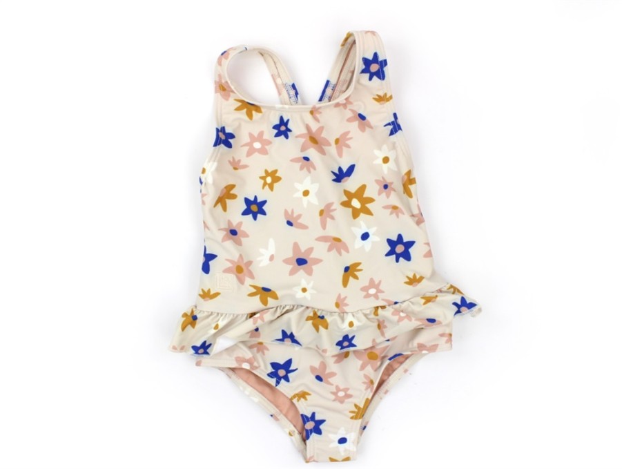 Baby Liewood Swimwear | Liewood Swimsuit Amara Upf 40+ Flower Market Sandy Mix