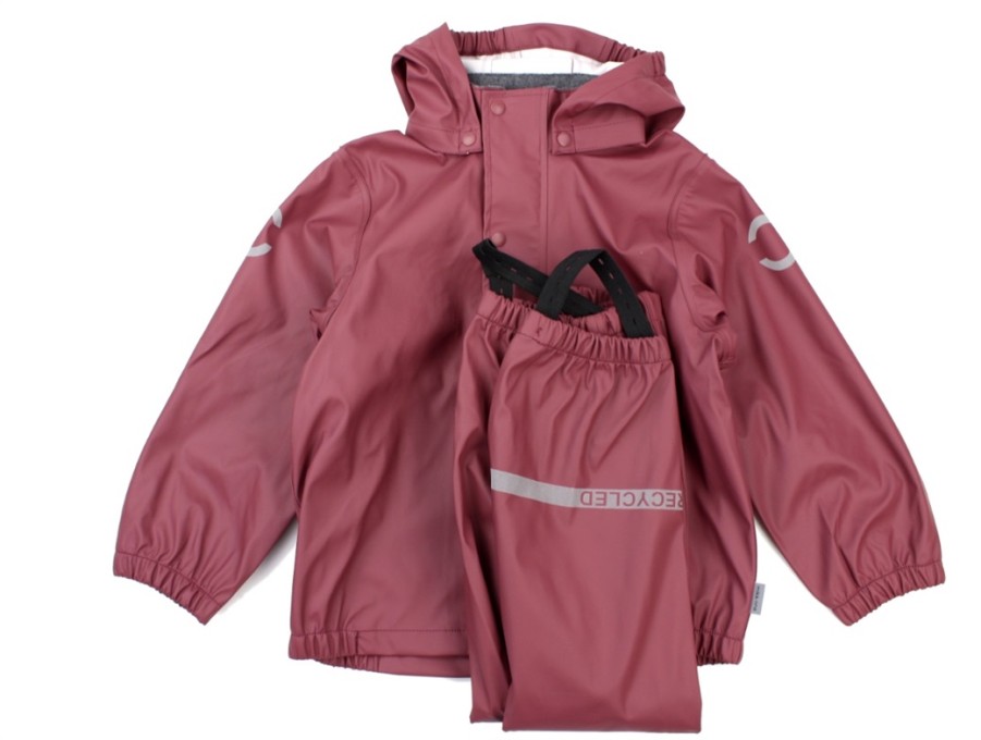 Kids Mikk line Rainwear | Mikk-Line Rainwear Pants And Jacket Wild Ginger