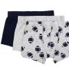 Kids Name It Underwear And Sleepwear | Name It Grey Melange Rugby Boxer Shorts (3-Pack)