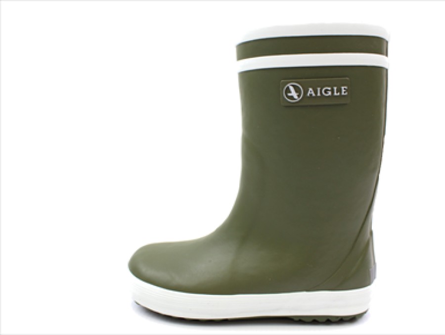 Baby Aigle Thermal Boots And Winter Rubber Boots | Aigle Lolly Pop Fur Winter Rubber Boot Fougere With Lining