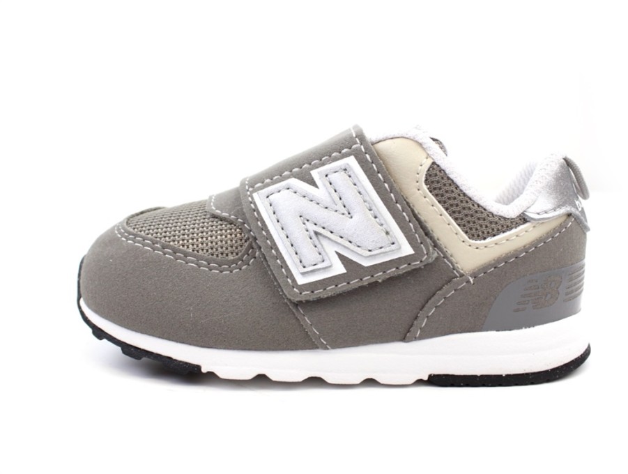 Baby New Balance Shoes And Sneakers | New Balance Sneaker Rain Cloud/Silver Metallic