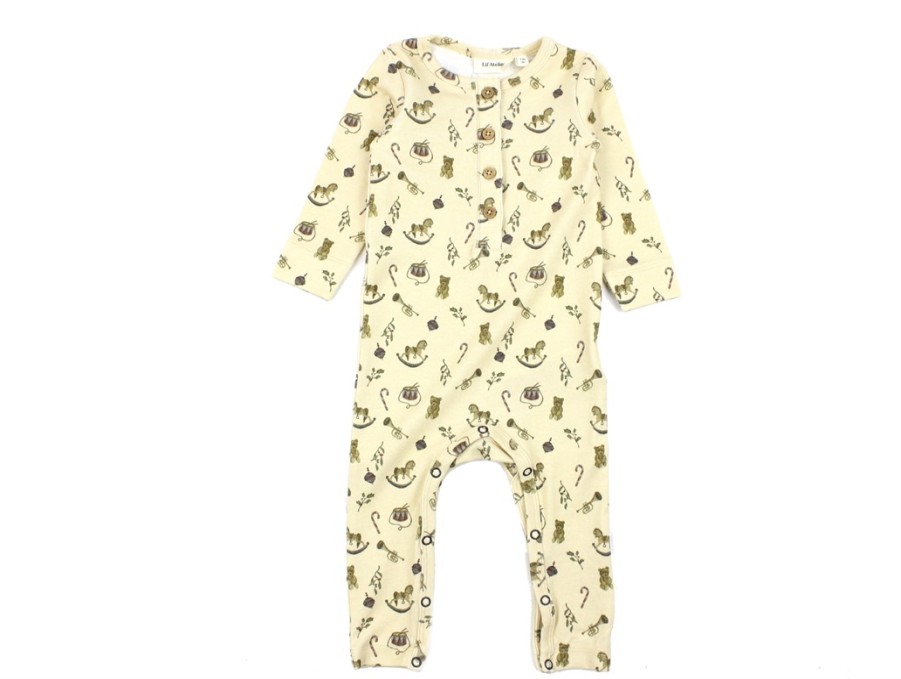 Baby Lil Atelier Bodysuits And Jumpsuits | Lil Atelier Wood Ash Christmas Onesie