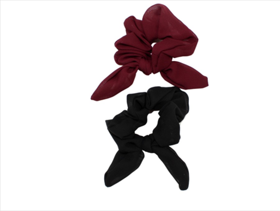 Accessories And Home Petit by Sofie Schnoor | Petit By Sofie Schnoor Hair Elastics Black Wine (2-Pack)