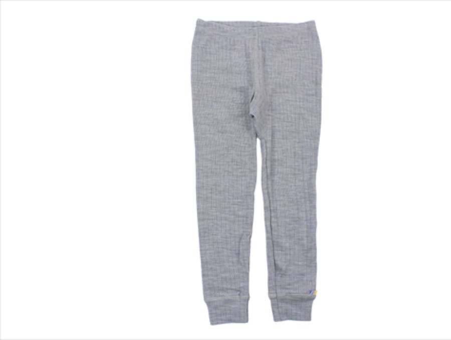 Baby Joha Pants And Leggings | Joha Leggings Light Grey Melange Merino Wool