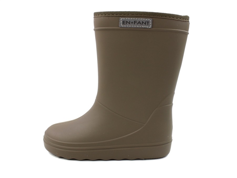 Baby En Fant Thermal Boots And Winter Rubber Boots | En Fant Chocolate Chip Thermal Boots