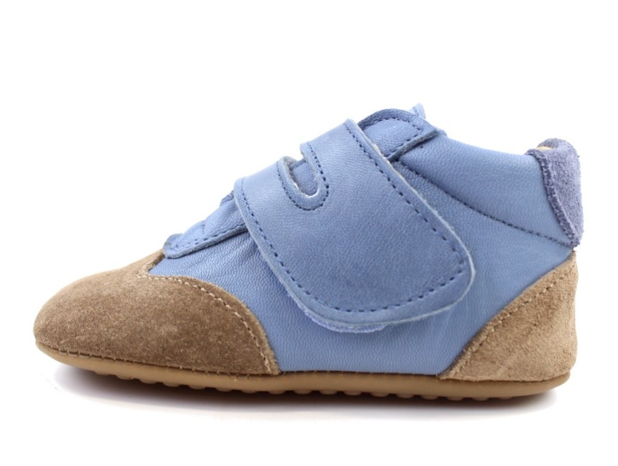 Baby Pom Pom Slippers | Pom Pom Slippers Dusty Blue Combi