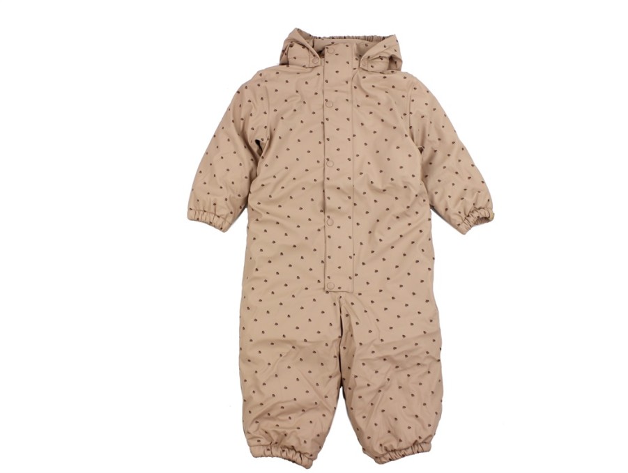 Baby Lil Atelier Coveralls | Lil Atelier Roebuck Ladybug Rubber Snowsuit