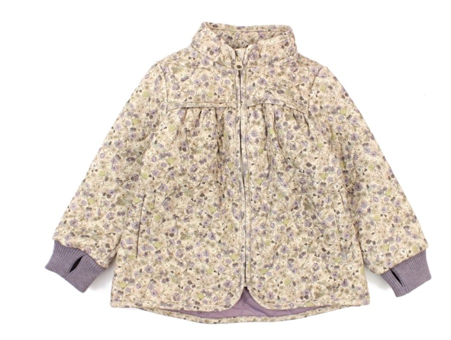 Baby Wheat Transition Jackets | Wheat Thermal Jacket Thilde Clam Flower Field