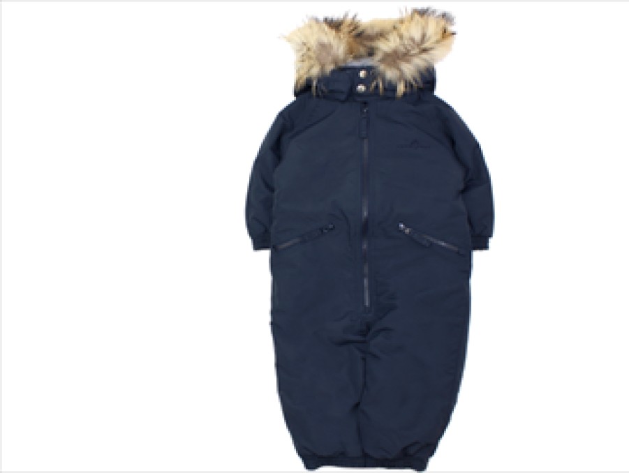 Baby Ver de Terre Coveralls | Ver De Terre Navy Snowsuit