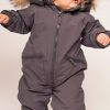 Baby Ver de Terre Coveralls | Ver De Terre Anthracite Jumpsuit