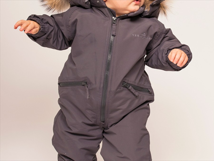 Baby Ver de Terre Coveralls | Ver De Terre Anthracite Jumpsuit