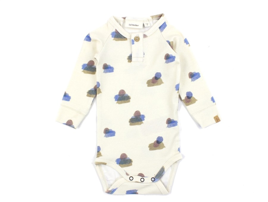 Baby Lil Atelier Bodysuits And Jumpsuits | Lil Atelier Turtledove Print Body