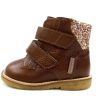 Baby Angulus Winter Boots | Angulus Cognac Maple Glitter Winter Boot With Tex