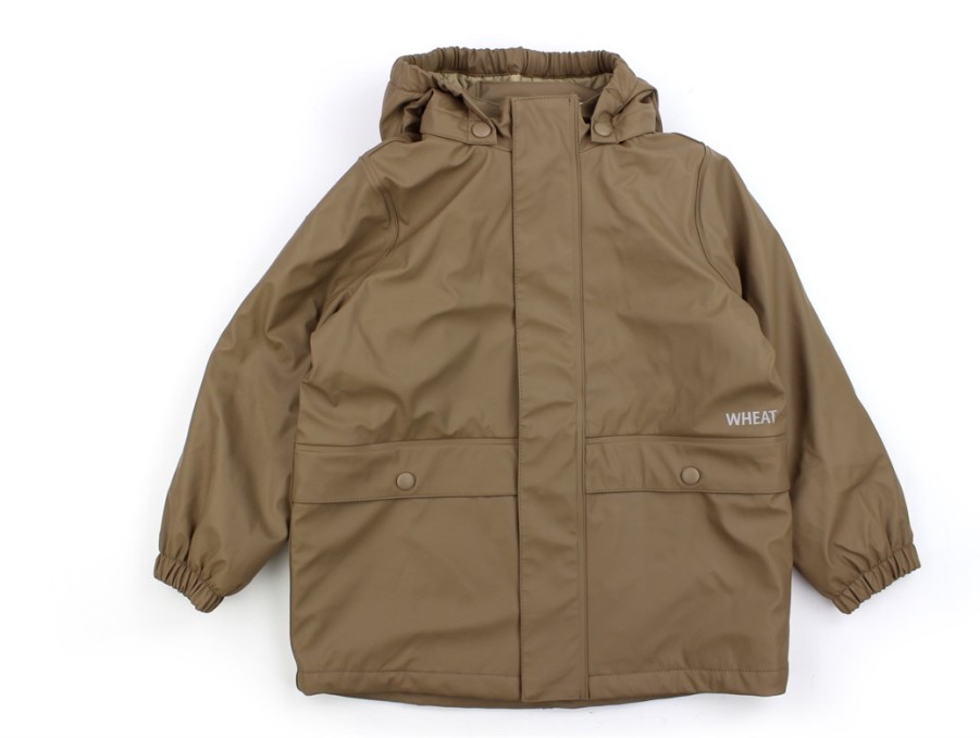 Kids Wheat Transition Jackets | Wheat Hazel Thermal Rain Jacket Ajo