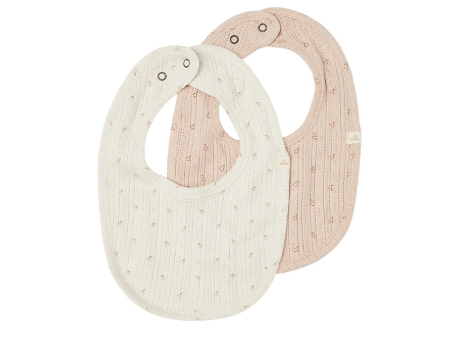 Accessories And Home Lil Atelier | Lil Atelier Rose Dust Bibs (2-Pack)