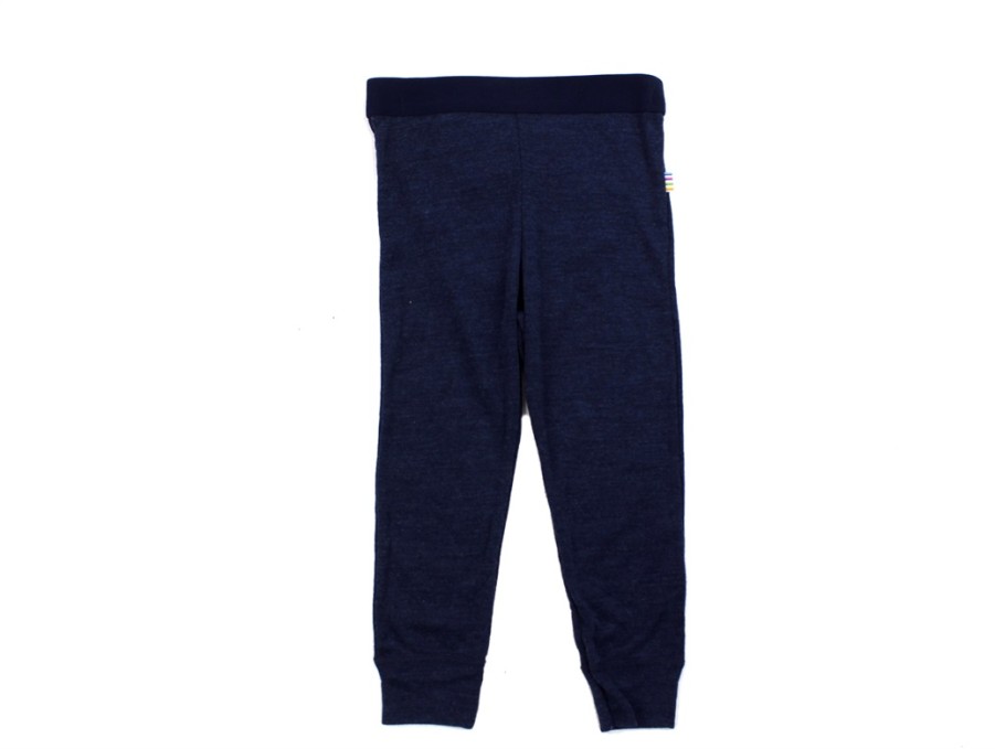 Kids Joha Underwear And Sleepwear | Joha Navy Leggings Merino Wool/Silk