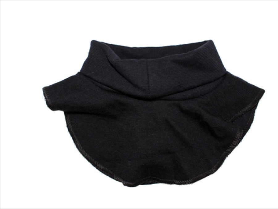 Baby Joha Wool | Joha Black Neck Warmer Merino Wool/Cotton