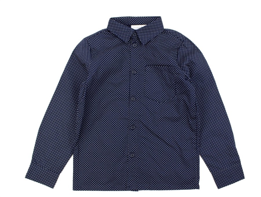 Kids Name It Shirts | Name It Dark Sapphire Polka Dot Shirt