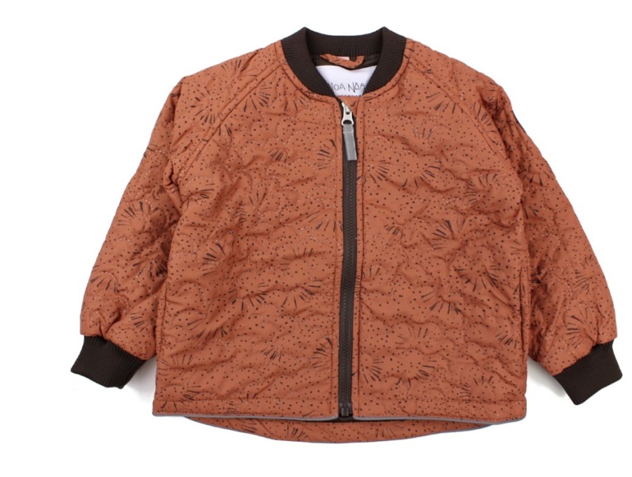 Baby Noa Noa Miniature Transition Jackets | Noa Noa Miniature Thermal Jacket Grace Copper Brown Print