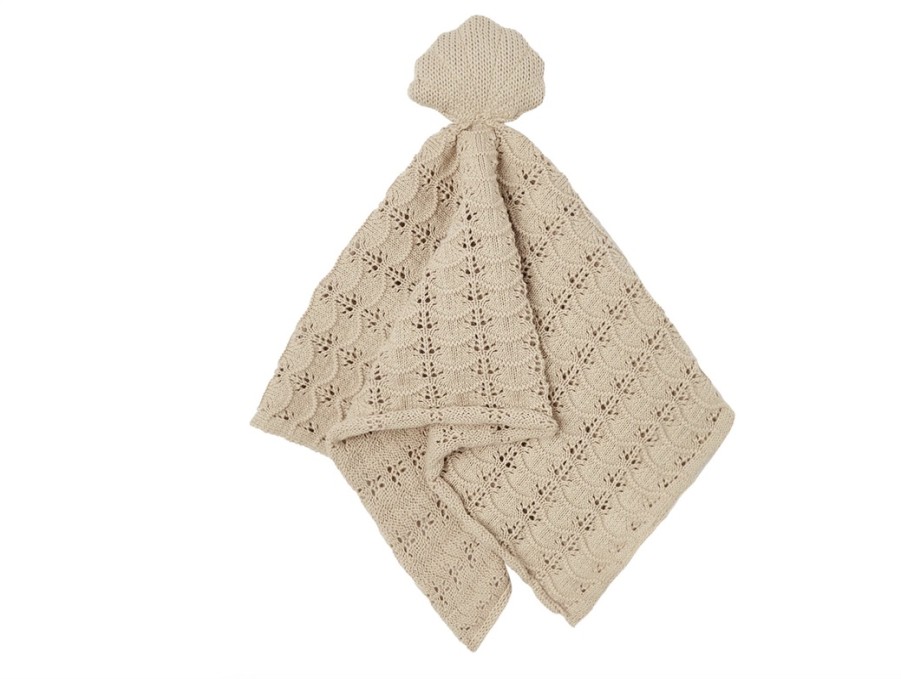 Accessories And Home Lil Atelier | Lil Atelier White Pepper Knitted Security Blanket