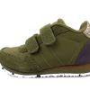 Tweens Woden Shoes And Sneakers | Woden Wonder Sneaker Nor Suede Dark Olive