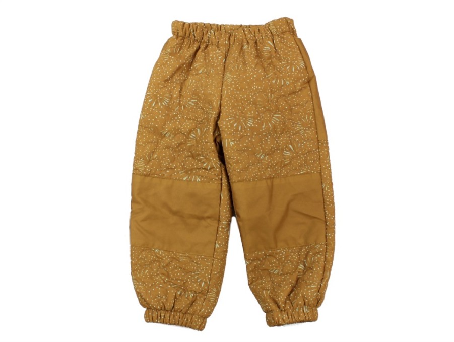 Baby Noa Noa Miniature Overpants | Noa Noa Miniature Thermal Pants Grace Golden Brown Print