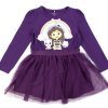 Kids Name It Dresses | Name It Plum Purple Gabby'S Dollhouse Dress