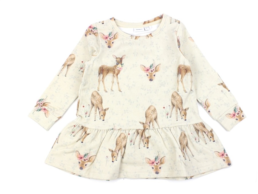 Baby Name It Dresses | Name It Peyote Melange Bambi Sweatdress