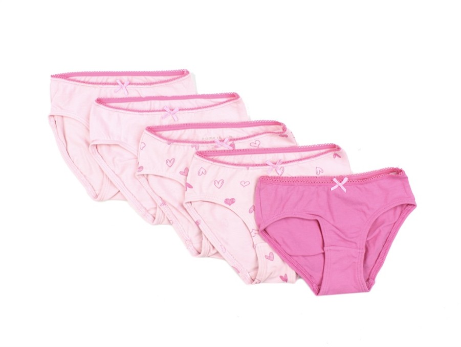 Kids Name It Underwear And Sleepwear | Name It Pink Cosmos Underwear (5-Pack)