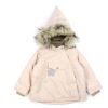 Baby Mini A Ture Winter Jackets | Mini A Ture Rose Dust Winter Jacket Wang Fur