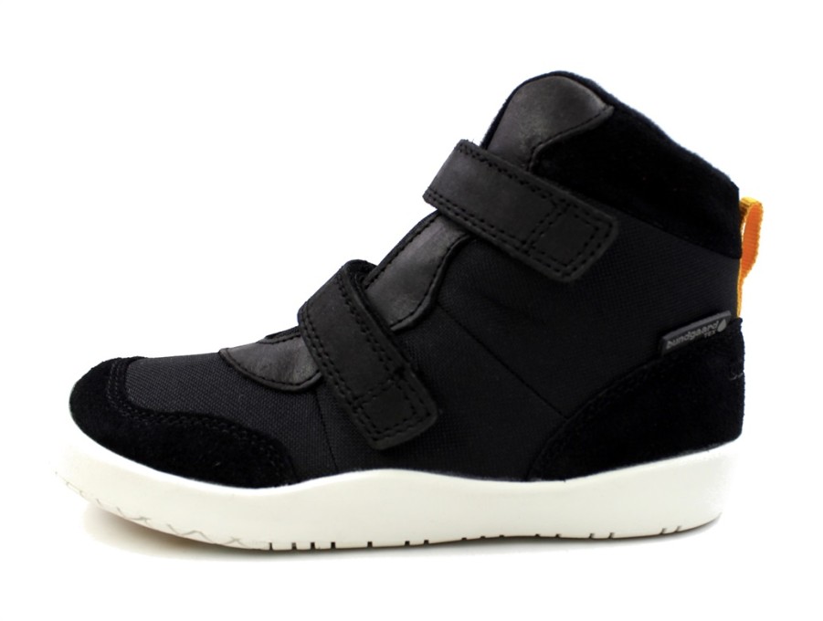 Kids Bundgaard Shoes And Sneakers | Bundgaard Black Birk Boot With Velcro And Tex