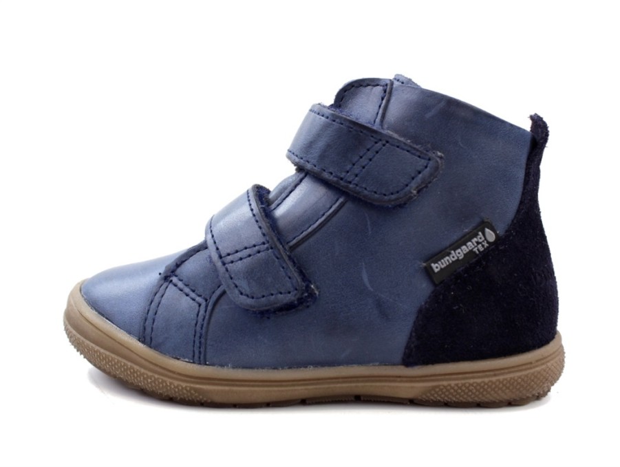 Kids Bundgaard Shoes And Sneakers | Bundgaard Winter Sneaker Storm Navy Velcro And Tex